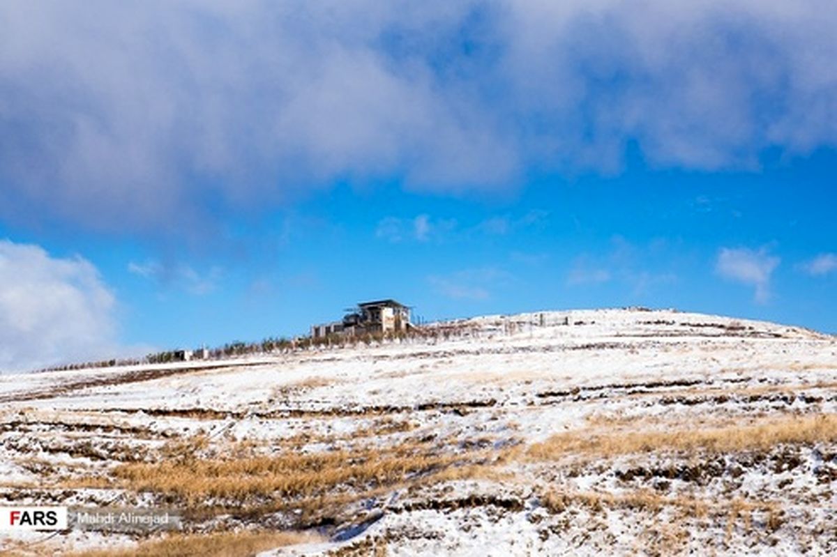 تصاویر: برف زیبای پاییزی ارتفاعات قزوین