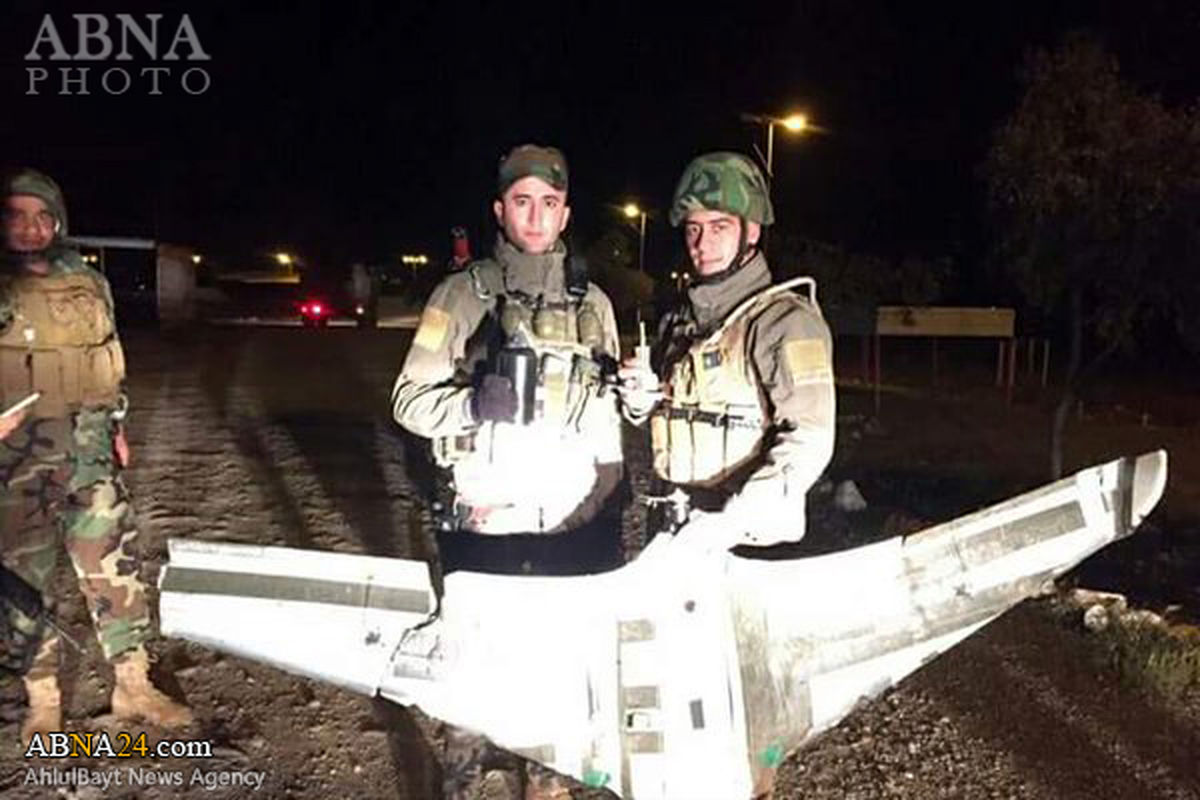 سرنگونی یک پهپاد جاسوسی داعش +تصاویر