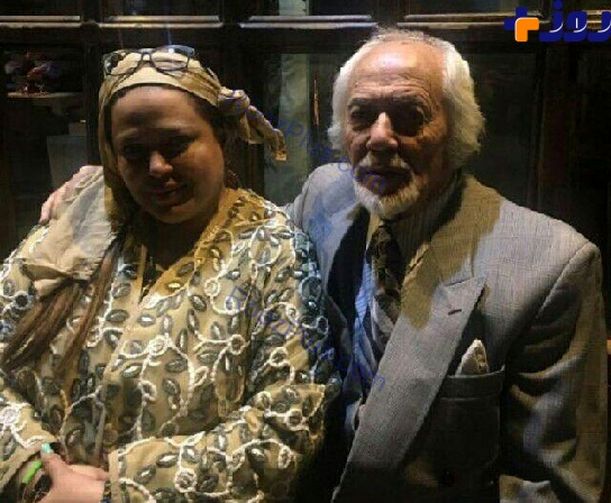 عکس: تیپ خاص و عجیب بازیگر زن در کنار پدرش