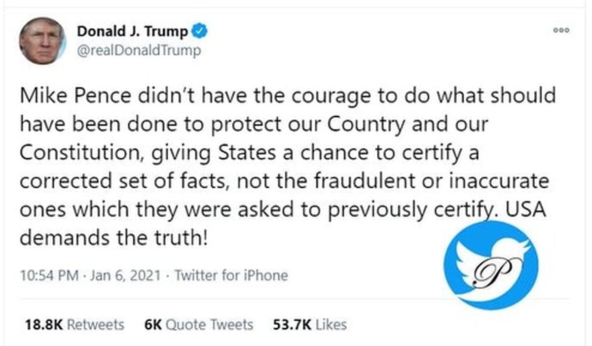 حمله ترامپ به معاونش مایک پنس