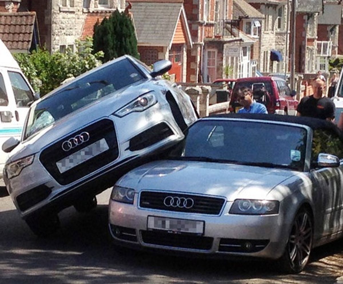 راننده ناشی آئودی میلیاردی/عکس