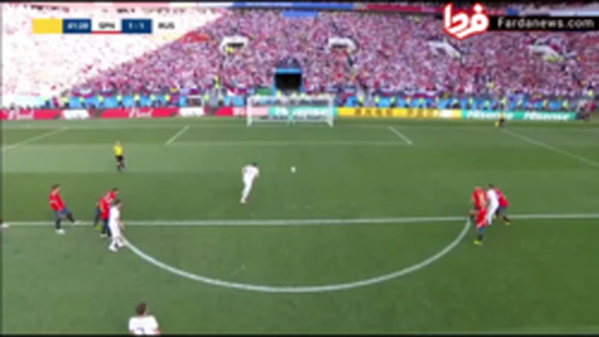 فیلم : گل اول روسیه به اسپانیا (زیوبا)