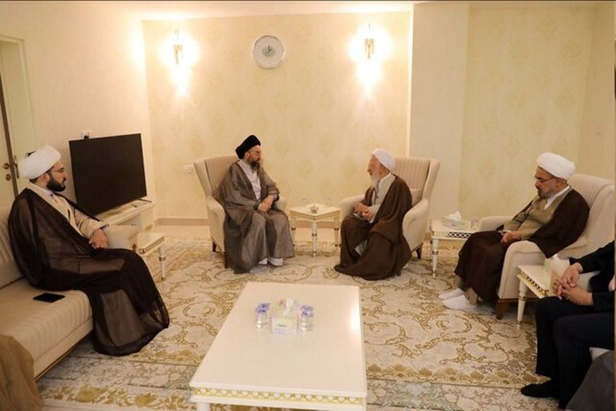 دیدار حکیم و آیت‌الله جوادی آملی