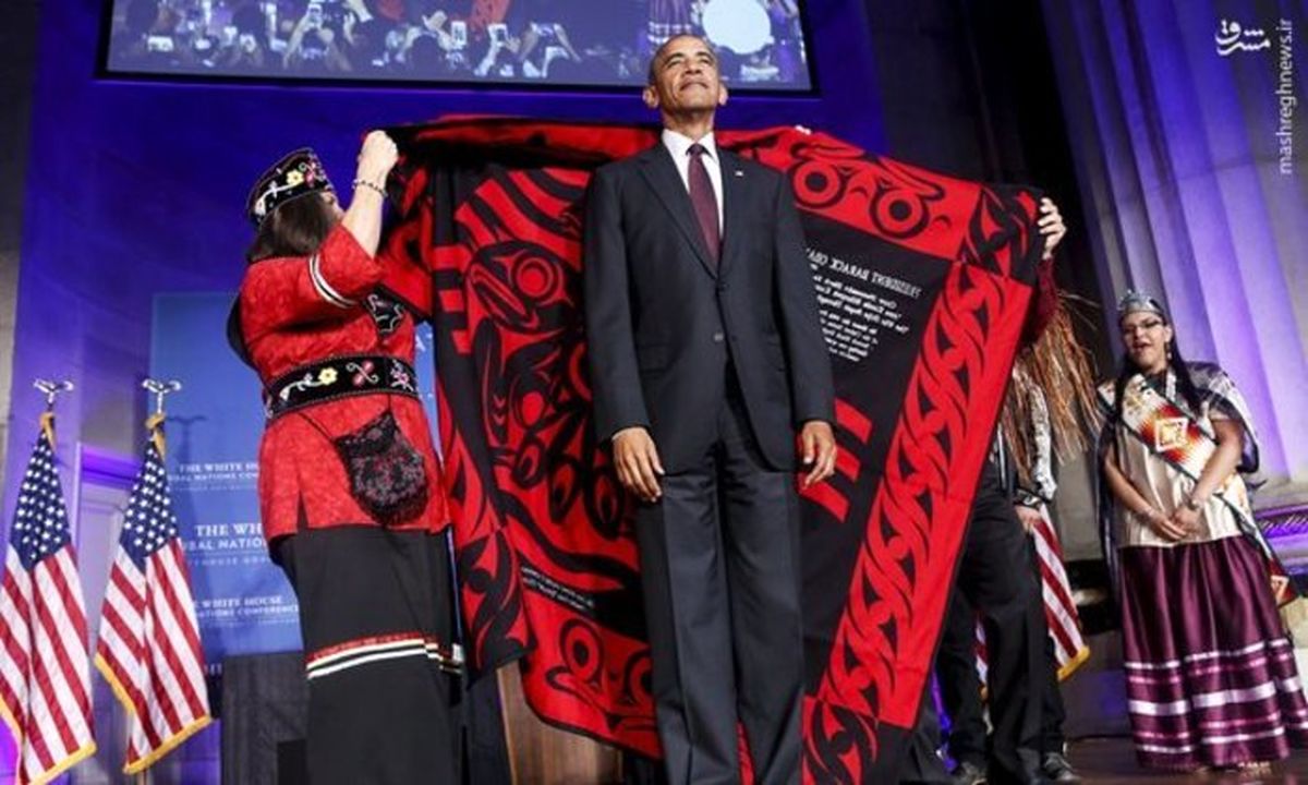 تصاویر: تیپ قبیله‌ای اوباما