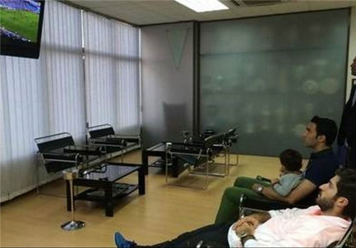 دو بازیکن ایرانی تماشاگر اوسوساونا/عکس