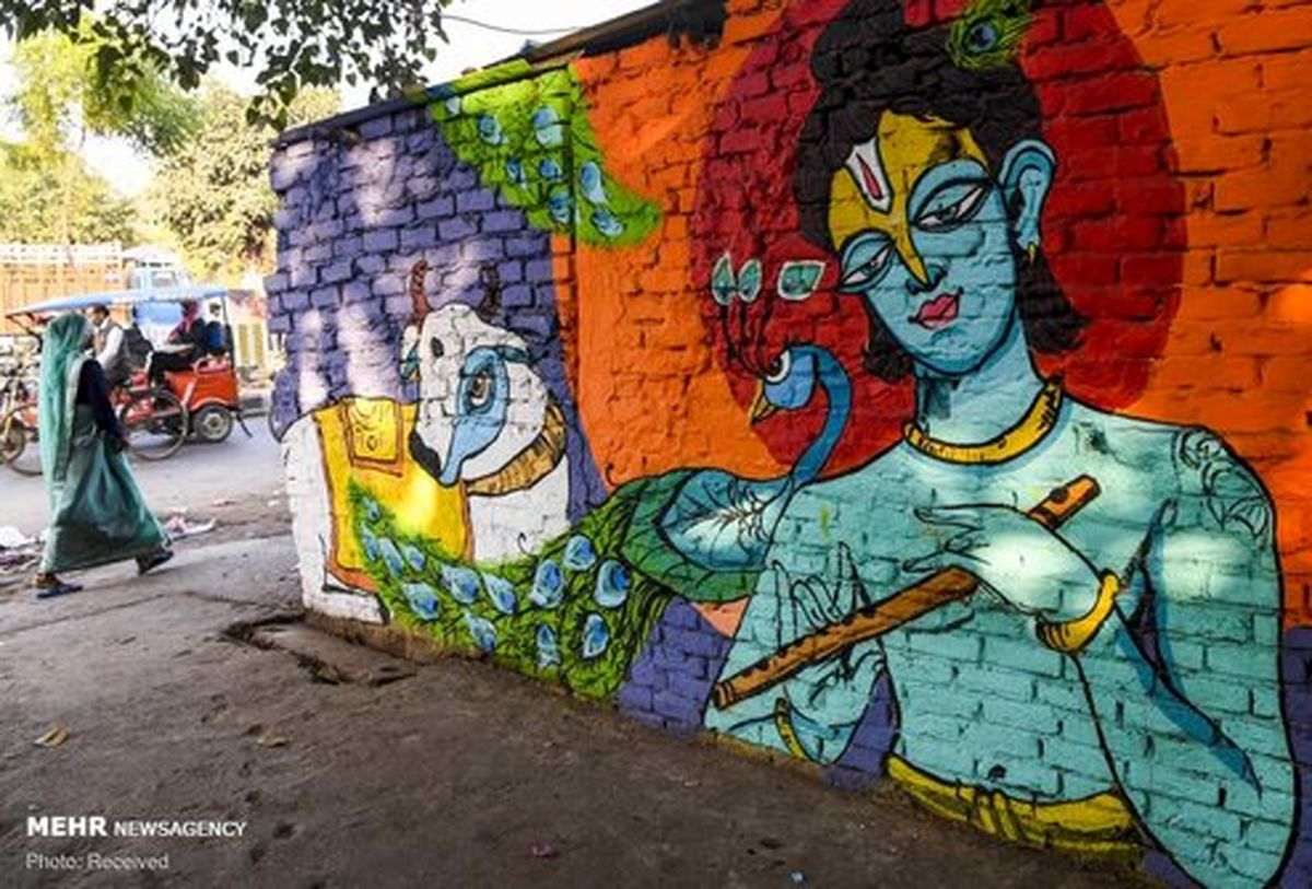 تصاویر: زیباسازی محله به سبک هندی ها‎