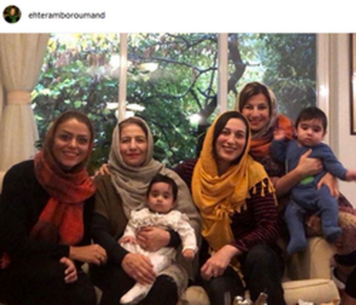 «فلامک جنیدی» و دو قلوهایش +عکس