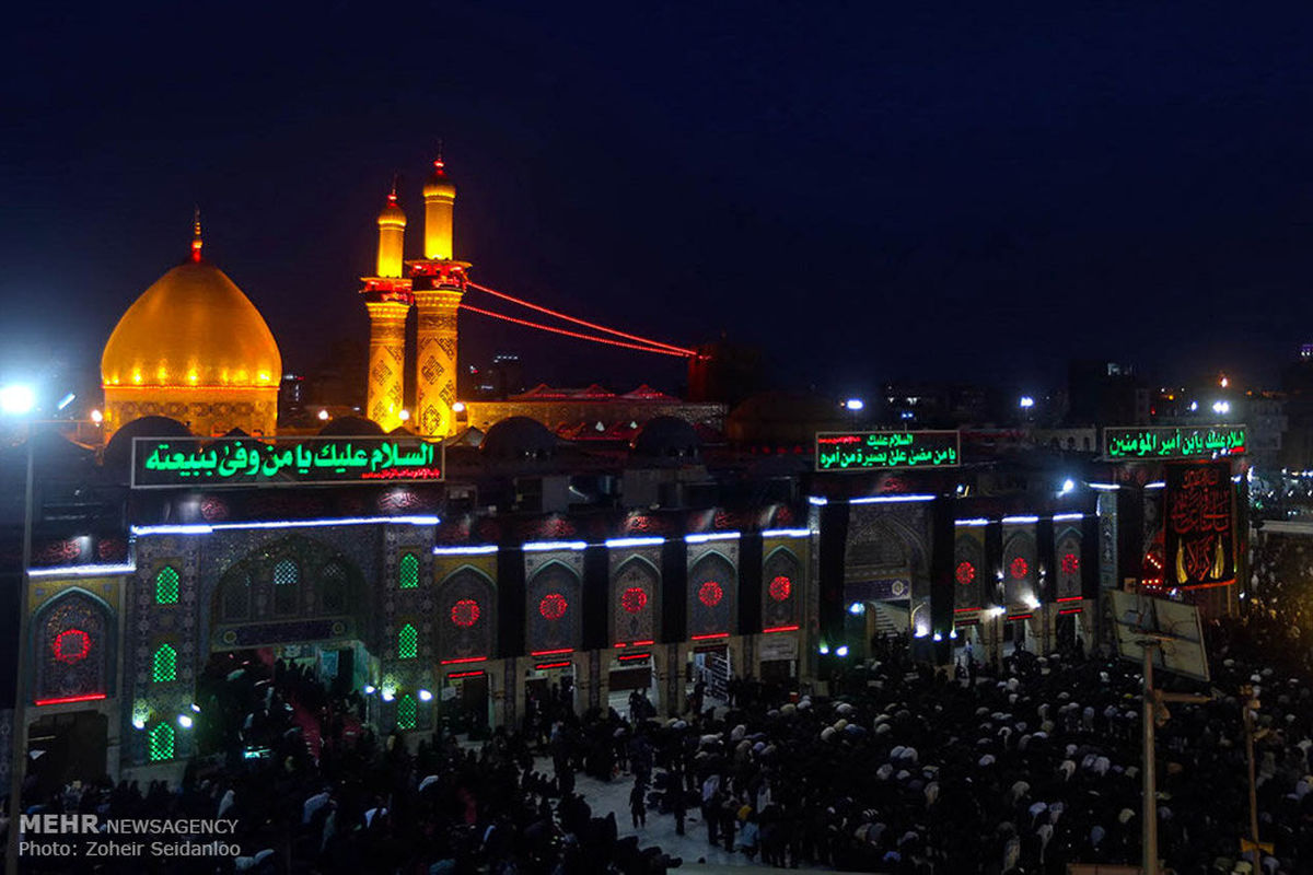 گزارش تصویری: عزاداری شب تاسوعای حسینی در کربلای معلی
