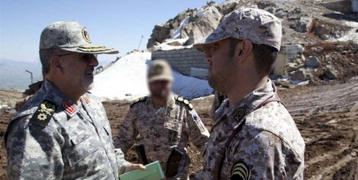 بازدید فرمانده نیروی زمینی سپاه از مرز خداآفرین