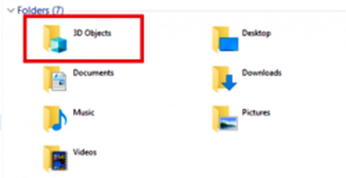 آموزش غیرفعال کردن 3D Objects در ویندوز ۱۰