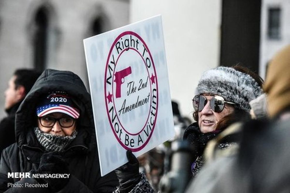 تصاویر: تظاهرات هواداران قانون حمل سلاح در آمریکا