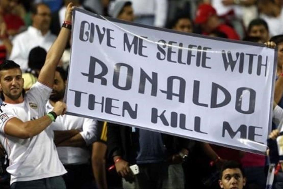 مرگ پس از سلفی با رونالدو/عکس