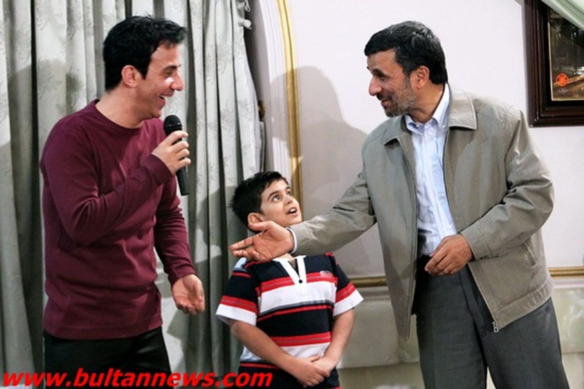 عکس/ احمدی نژاد و عمو پورنگ