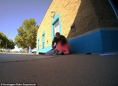 ضرب و شتم دختربچه ۱۱ ساله توسط پلیس آمریکا! +تصاویر