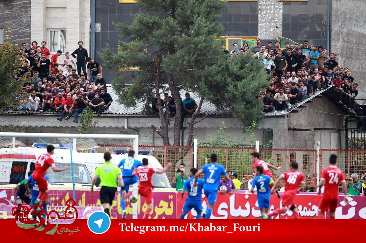 عکسی فاجعه بار از بازی سپیدرود-استقلال
