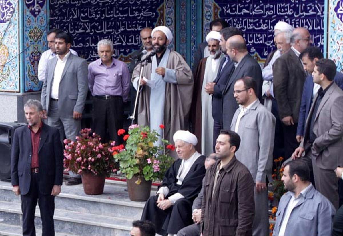 عکس/ جایگاه جالب هاشمی در یکمراسم
