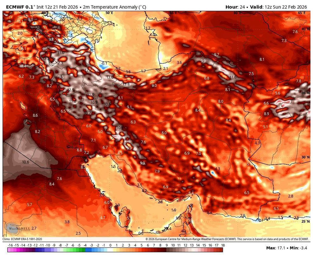 موج گرمایی جدید فردا یکشنبه 