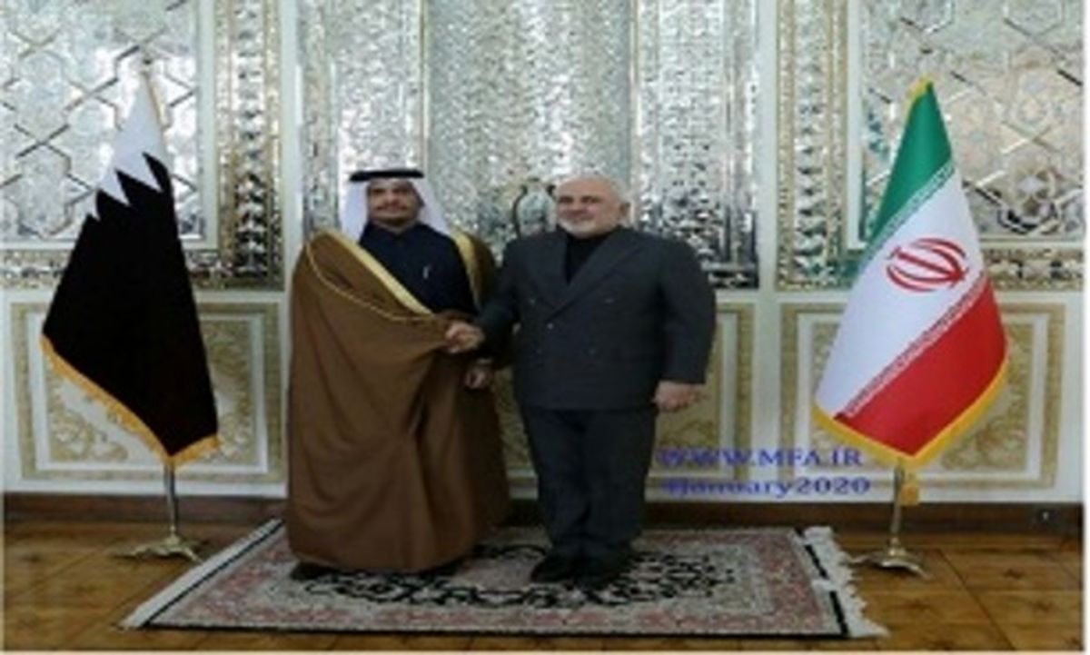 در دیدار ظریف با وزیر خارجه قطر چه گدشت؟