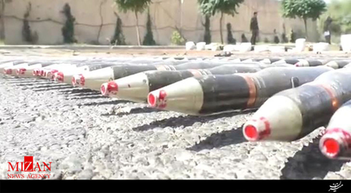 انتشار تصاویری از مهمات باقیمانده تروریست‌ها در سوریه +فیلم