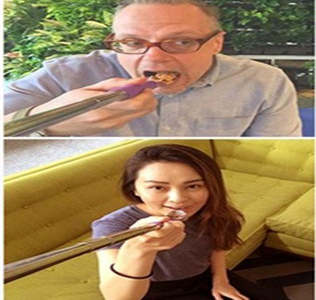 قاشق سلفی هم آمد+تصاویر