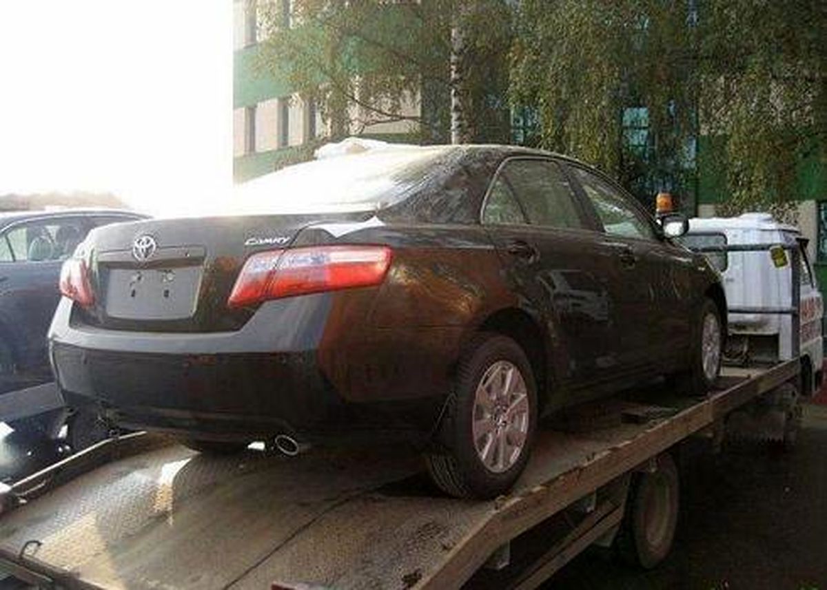 تصاویر:‌ عاقبت ماشین قاچاقی در روسیه