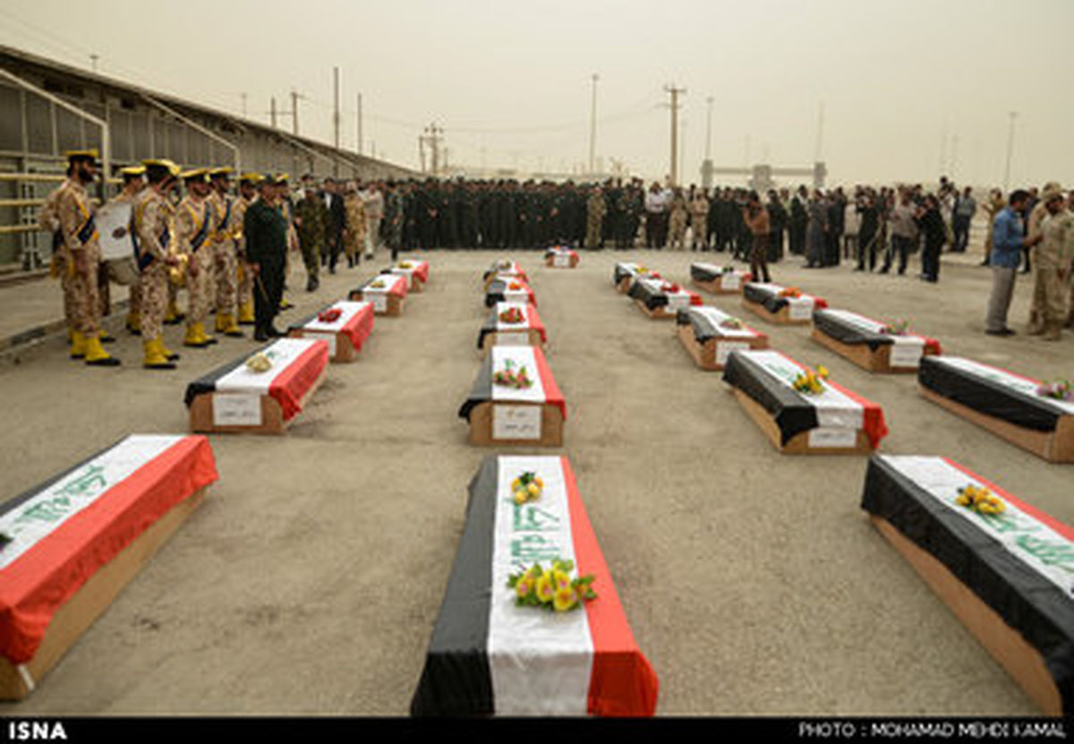 تصاویر: تبادل شهدا در مرز شلمچه