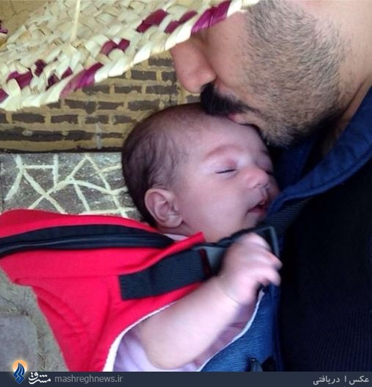 کامبیز دیرباز و دخترش/عکس