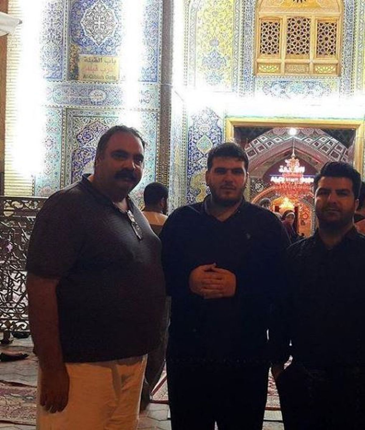 بازیگر سینما در حرم امام علی (ع) +عکس