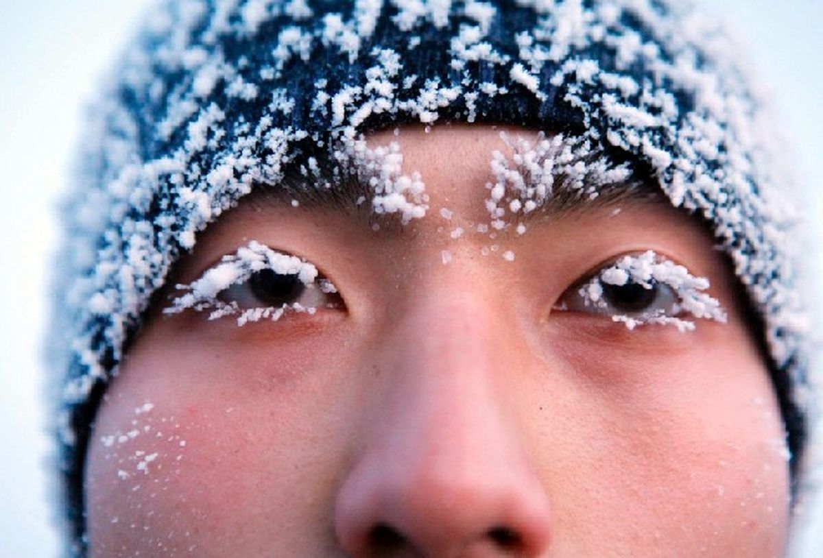 سرباز یخ زده/ عکس