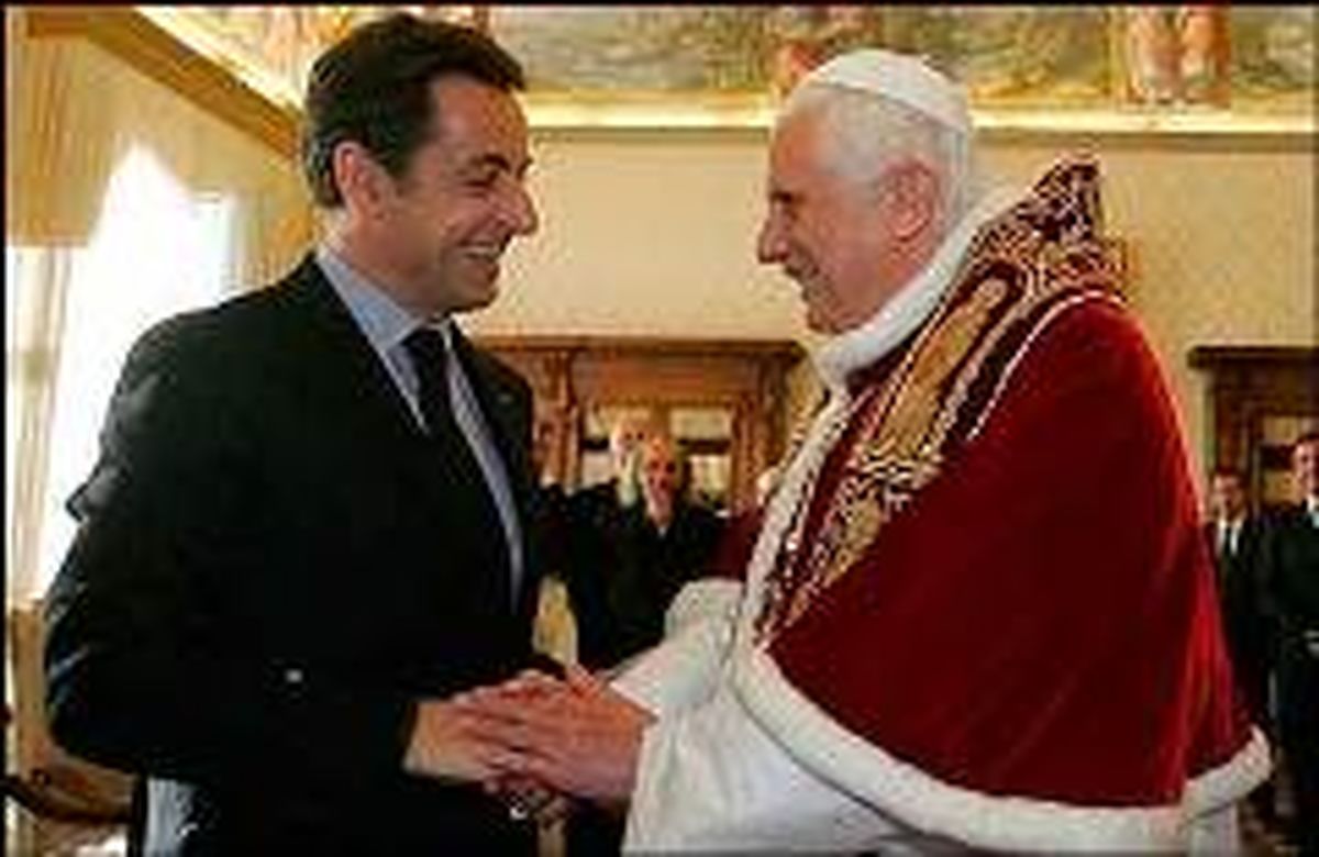 نقش دین؛ محور گفتگوهای پاپ و سارکوزی