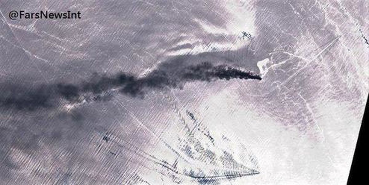 تصویر ماهوارهای از آتشسوزی نفتکشFront Altair