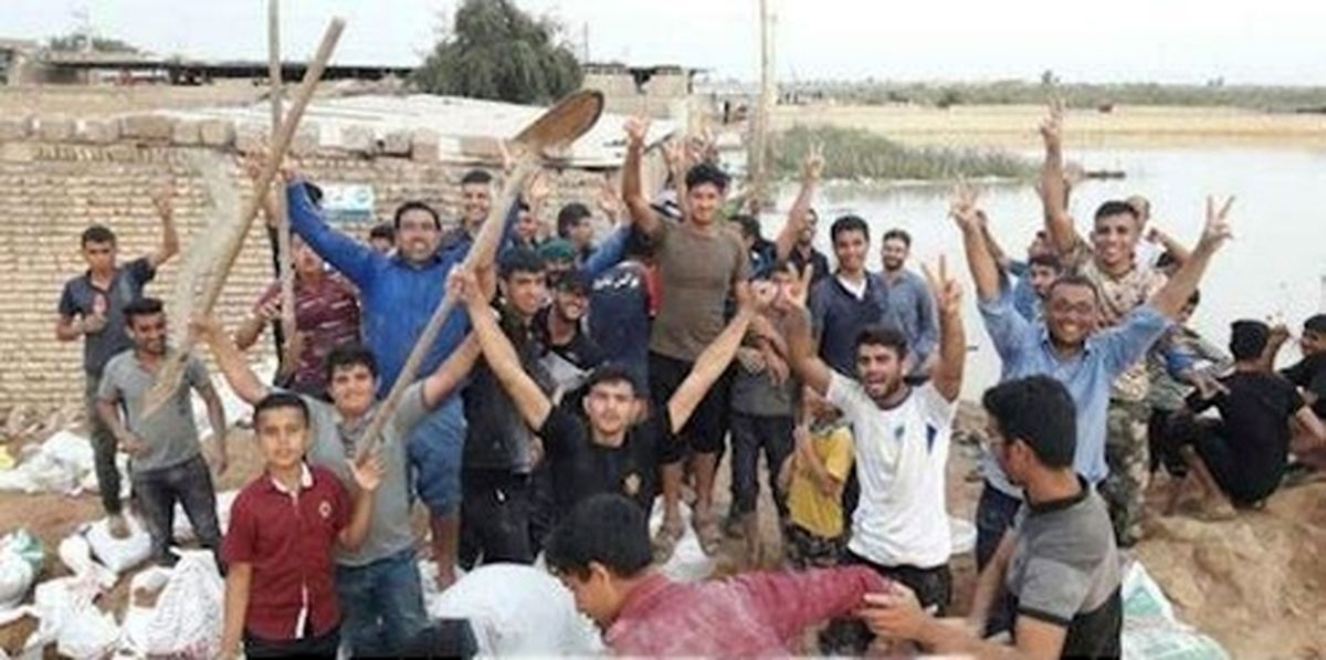 فیلم: حضور پمپئو واقعی در یکی از روستا‌های سیل زده شوش!