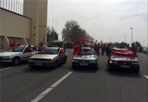 حضور هواداران تراکتورسازی در ورزشگاه آزادی +عکس