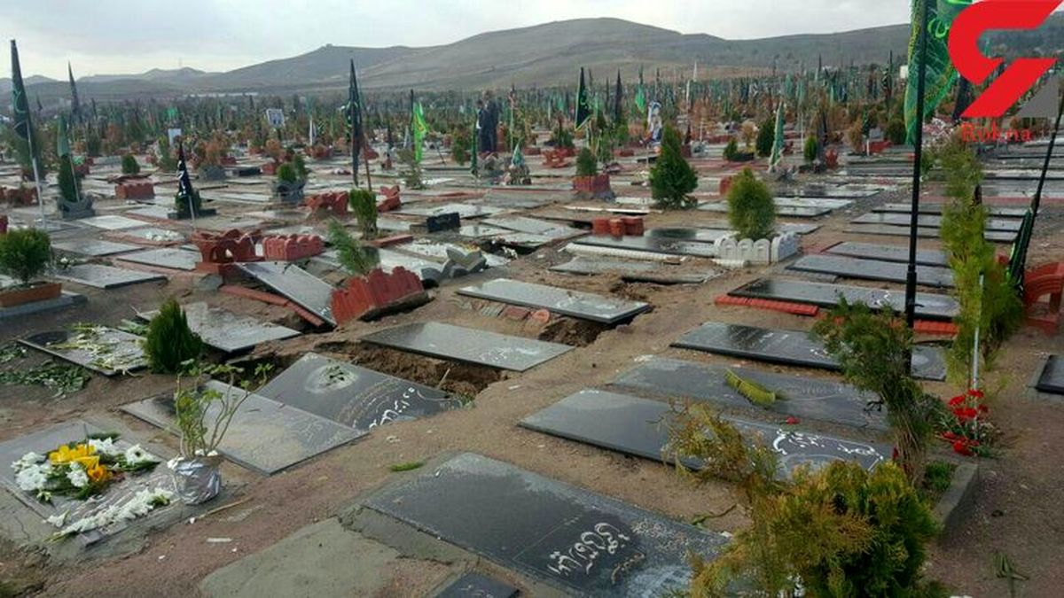 قبرهای تبریز دهان باز کردند! +عکس