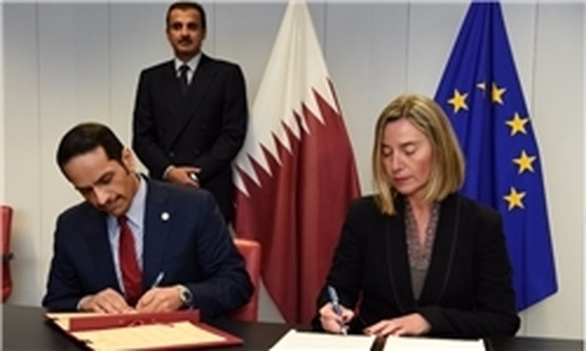 اتحادیه اروپا و قطر سند همکاری امضا کردند