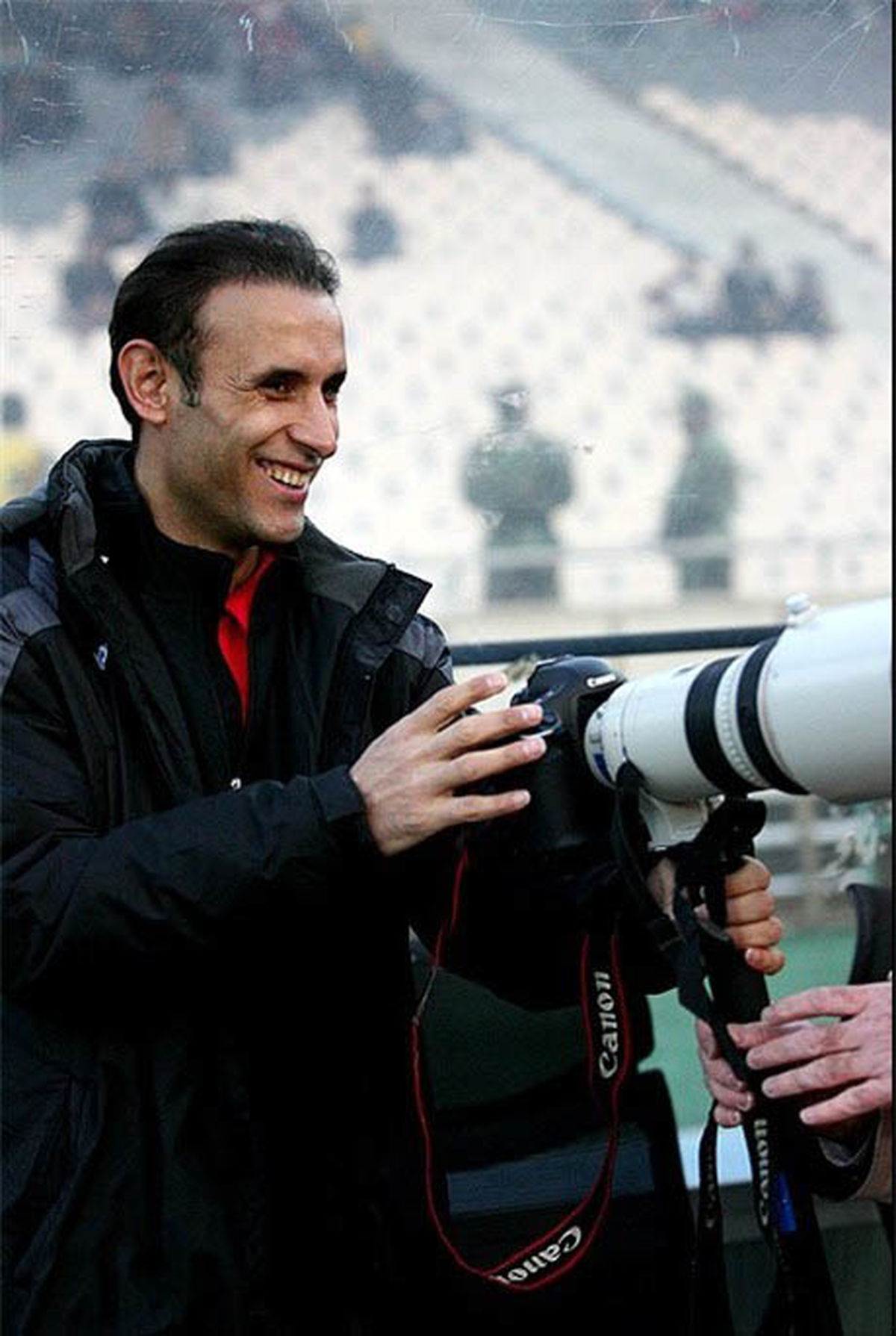 عکس/شوخي سرمربي پرسپوليس با يك عكاس