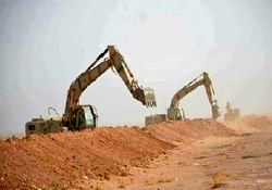 عراق در مرز خود با سوریه خاکریز ایجاد می‌کند