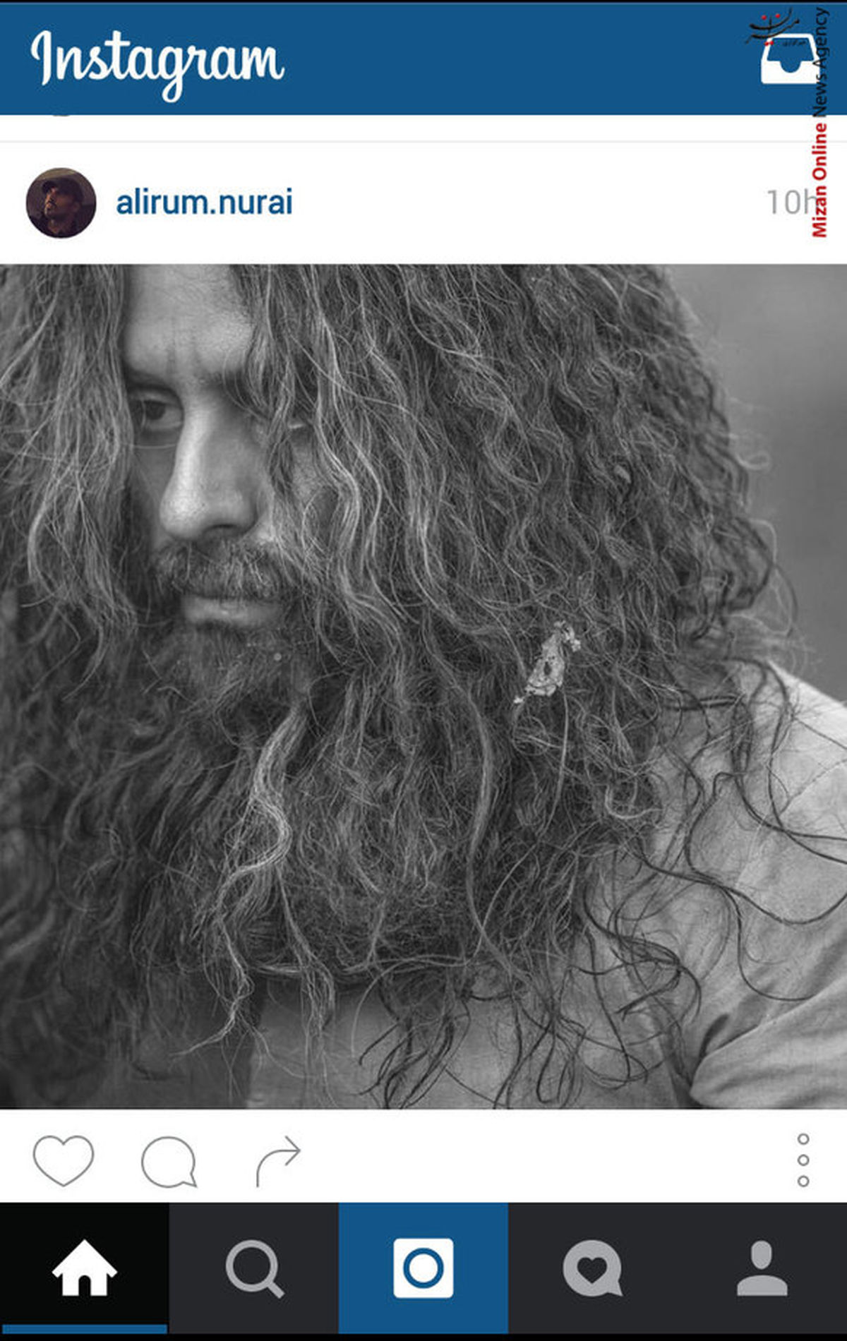 عکس: گریم بسیار زیبای علیرام نورایی