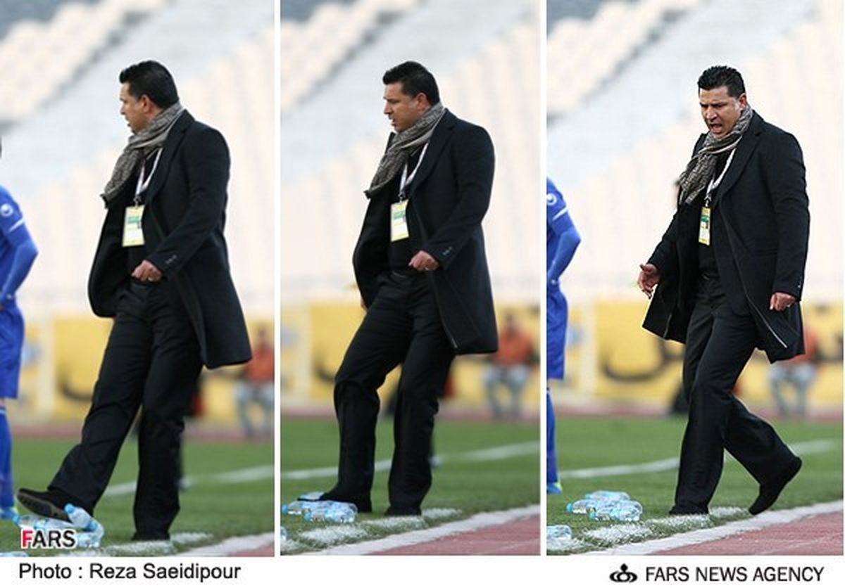 عکس/ دایی در دیدار استقلال-راه‌آهن