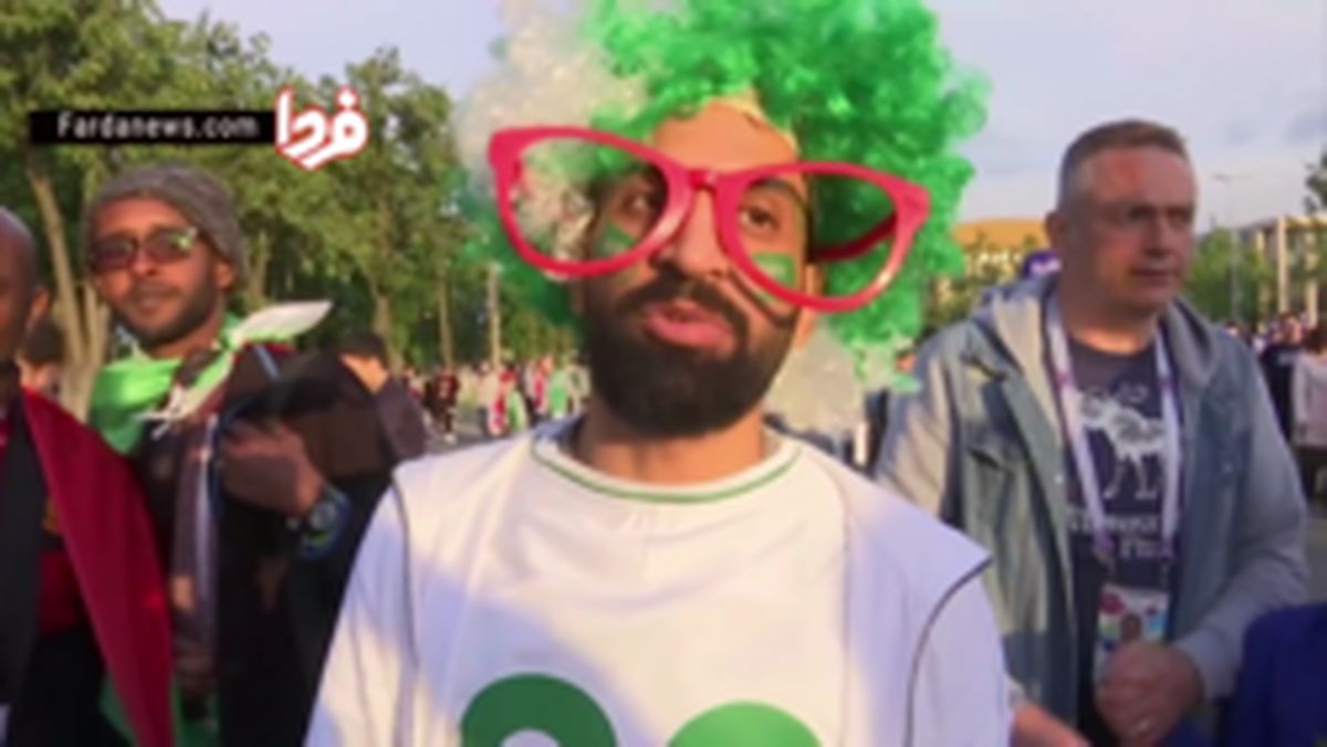 فیلم : حال و هوای هواداران روسیه و عربستان بعد از باری