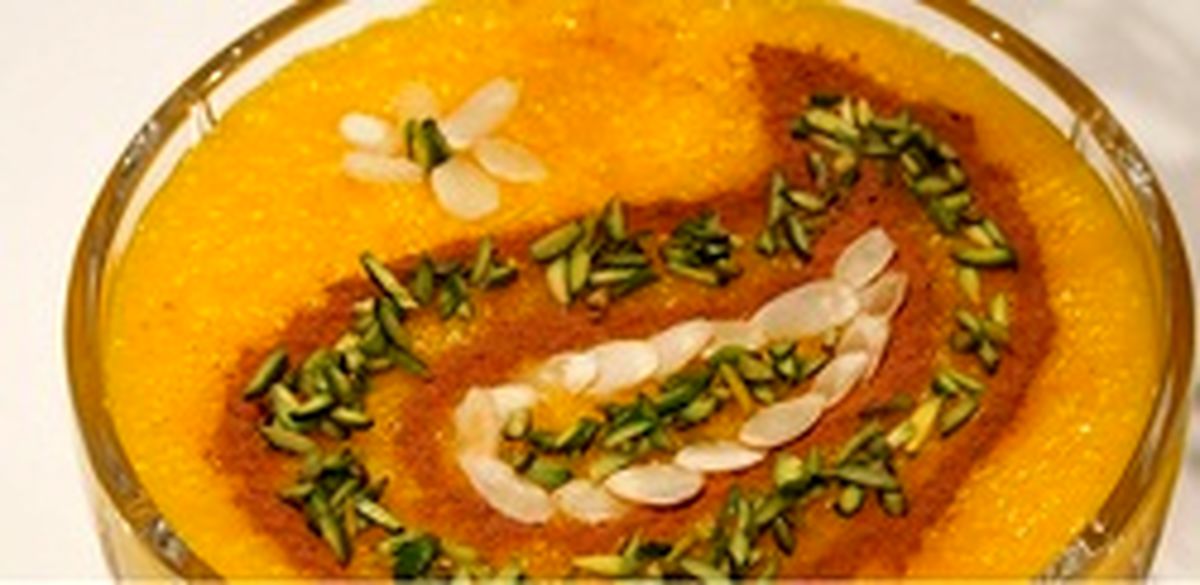 شله زرد زعفرانی دسر سنتی ایرانی