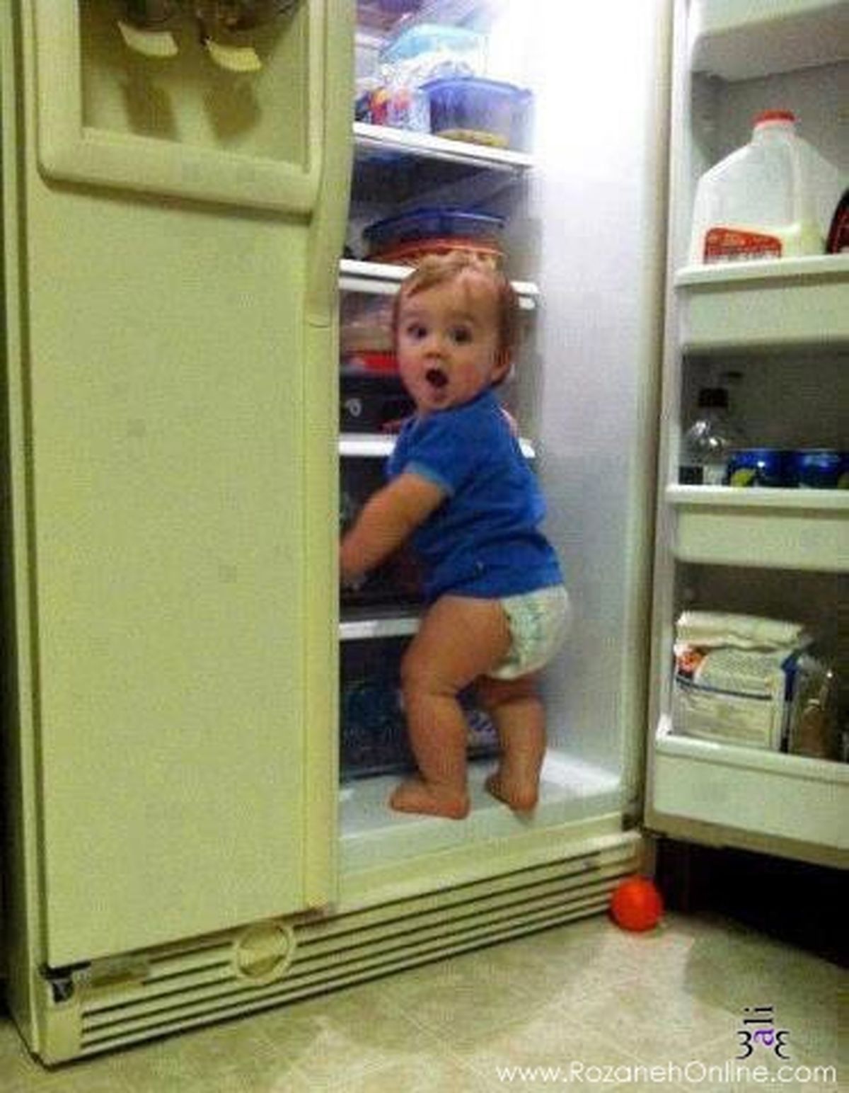 عکس/ کودک شکمو!