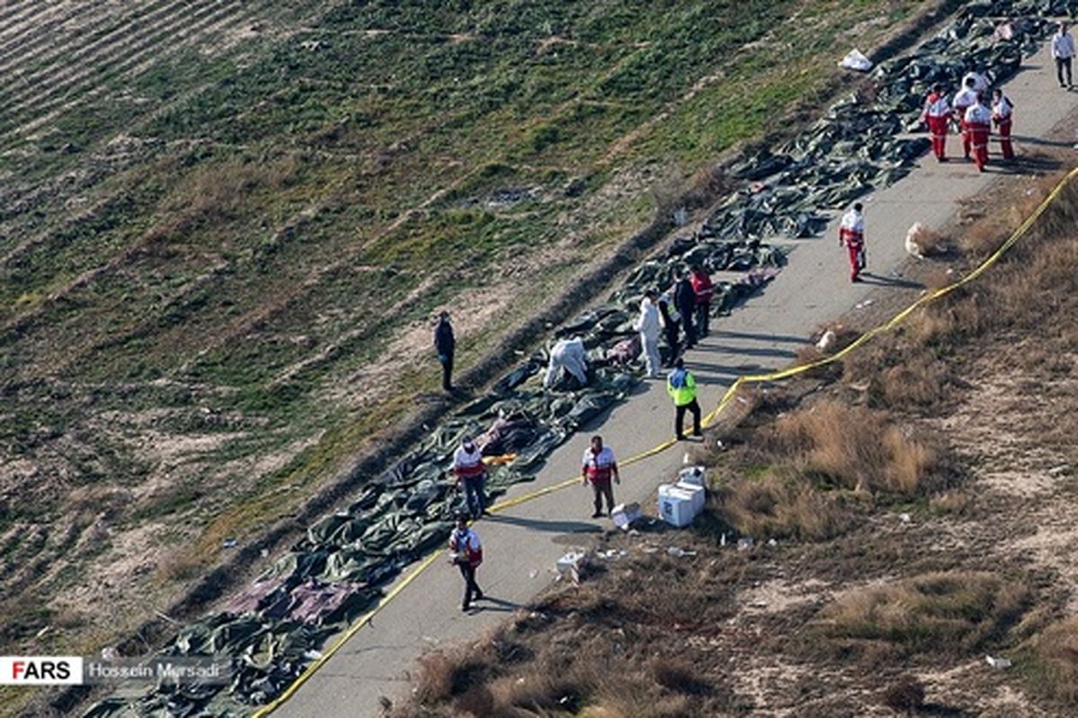 تصاویری تکان‌دهنده از حادثه سقوط بوئینگ اوکراینی