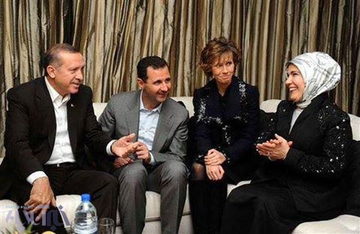 اسد و اردوغان به همراه همسرانشان+عکس