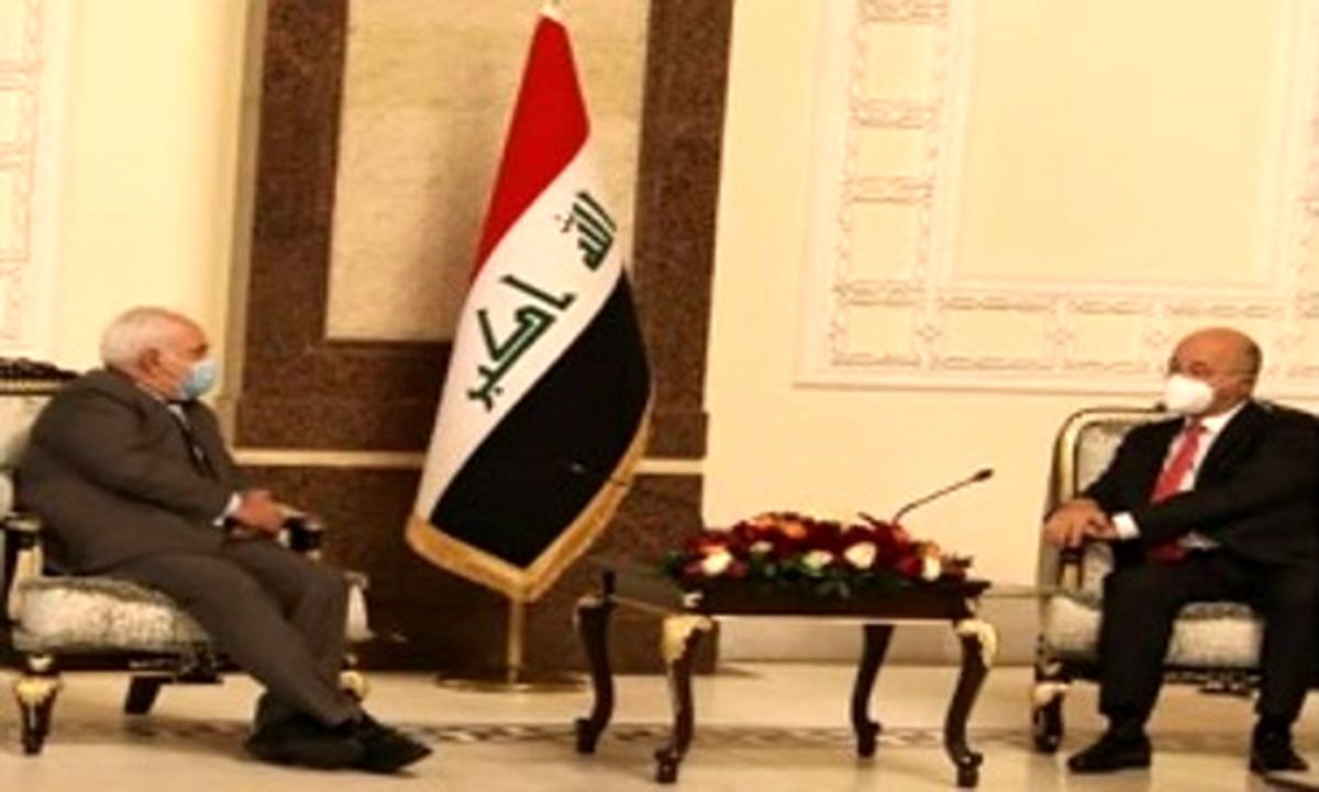 ظریف با رییس جمهور عراق دیدار و گفتوگو کرد