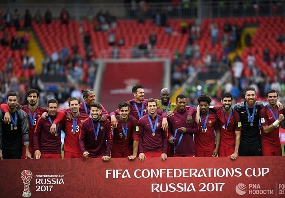 جام کنفدراسیون‌ها و مدال برنز پرتغالی‌ها +تصاویر