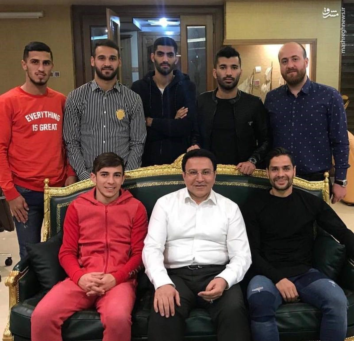 بازیکنان پرسپولیس در ضیافت شام هدایتی +عکس