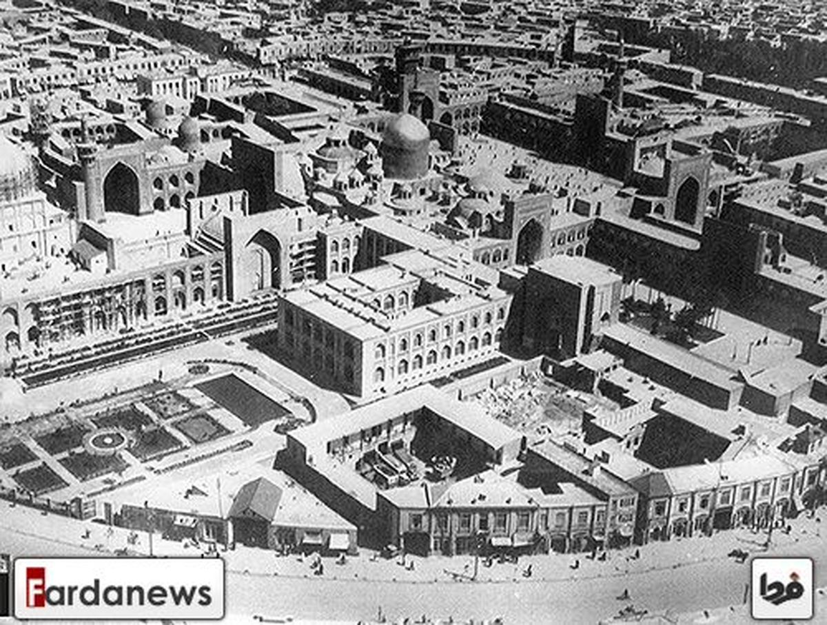 قدیمی‌ترین عکس هوایی از حرم امام رضا (ع) در سال 1330