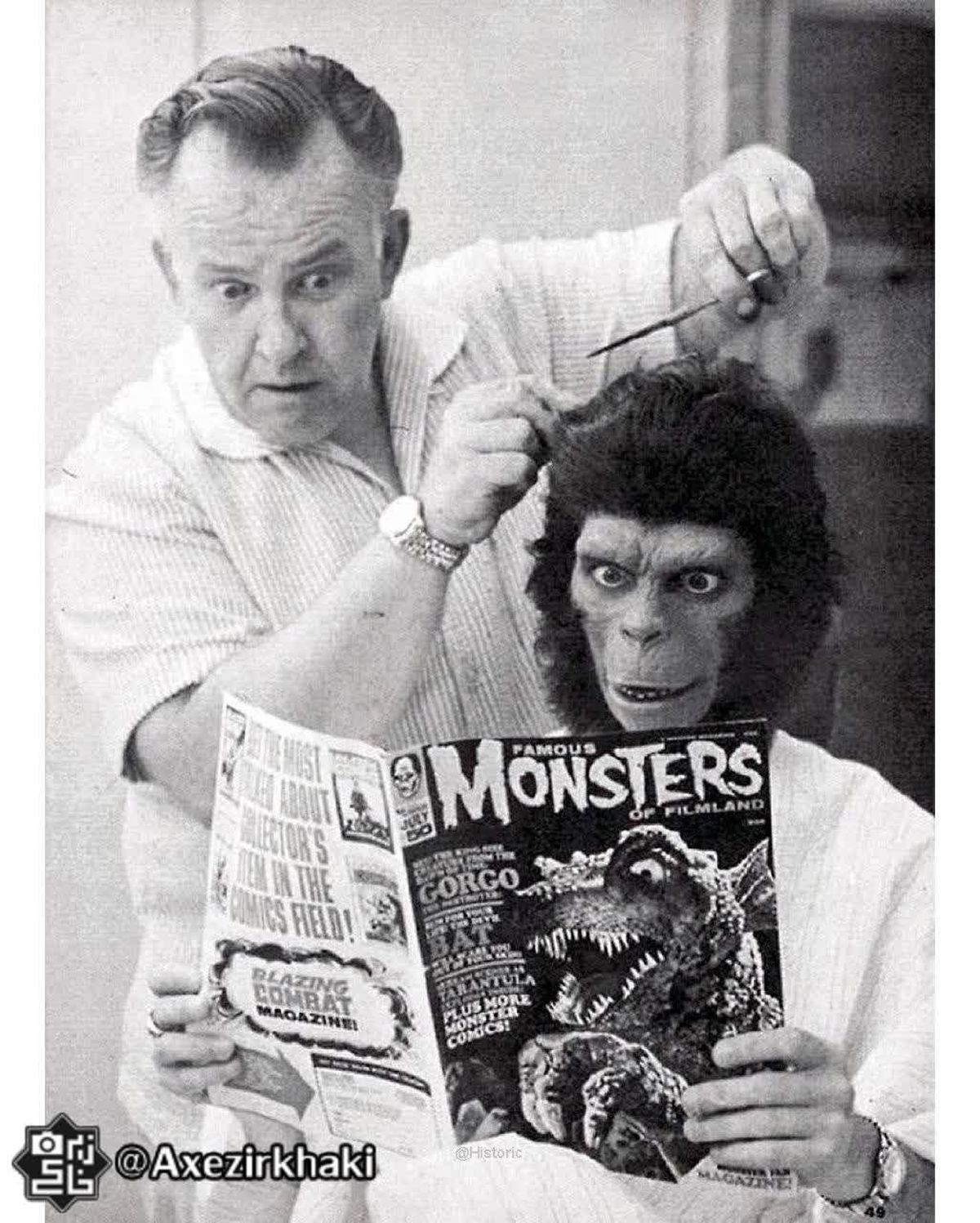 پشت صحنه جالب یک فیلم سینمایی قدیمی +عکس