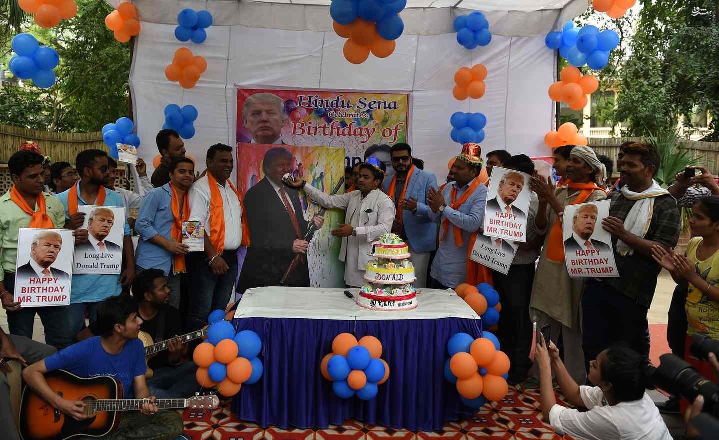 عکس: جشن تولد ترامپ در هند